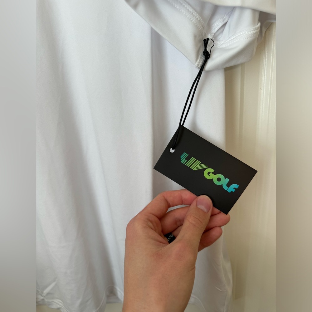SOLD NEW LIV Golf - Phil Mickelson Hyflyers Polo Shirt Size XL White - Picture 9 of 12